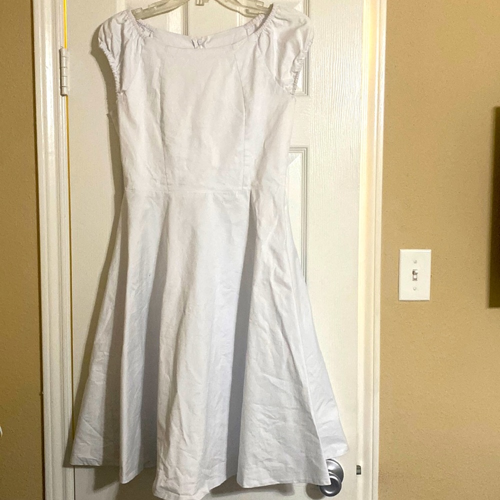 Unbranded White A Line Tea Dress